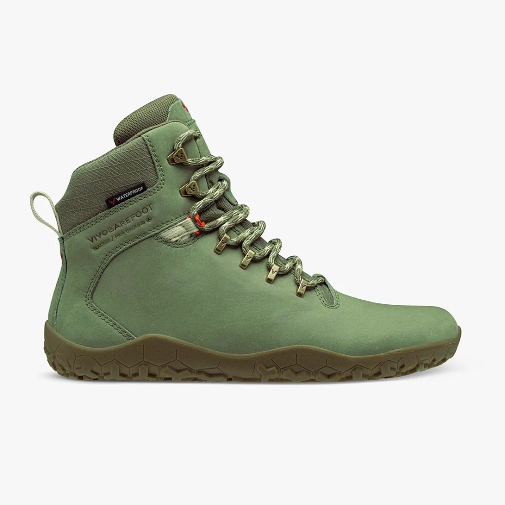 Vivobarefoot Tracker II Fg Mens Hiking Boots Green UK OXVD